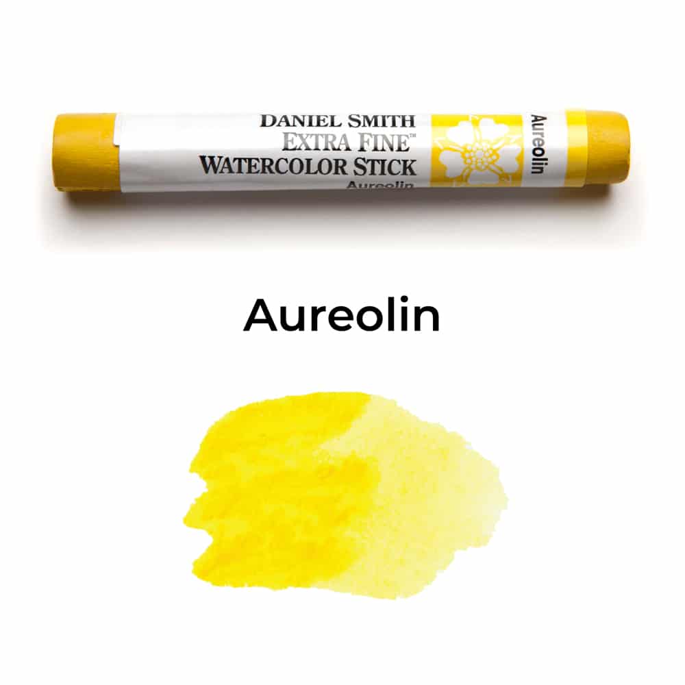 Aureolin watercolor stick