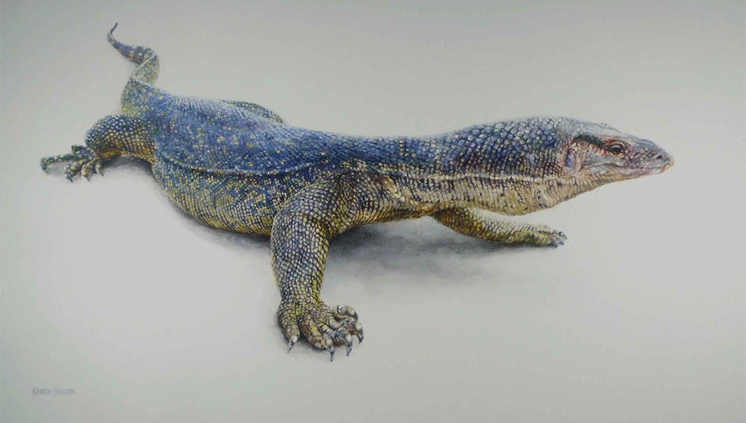 Painting A Realistic Monitor Lizard DANIEL SMITH Artists Materials