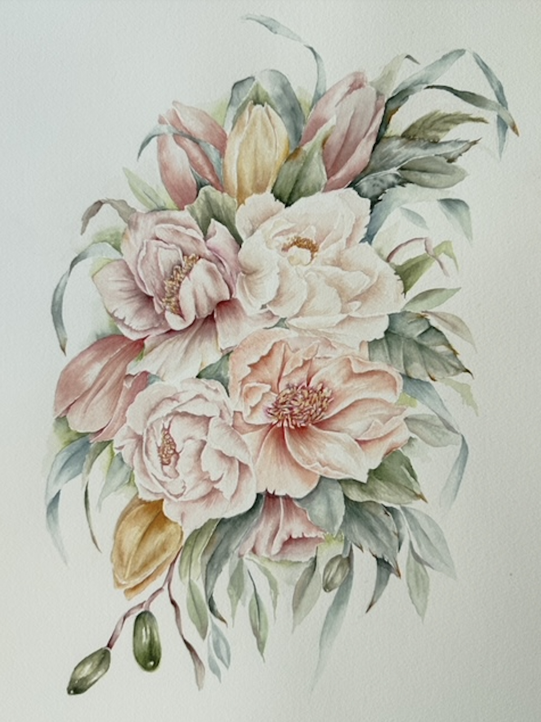 Martha Gómez-Silva-Pink Flowers Martha Gómez-Silva-Pink Flowers