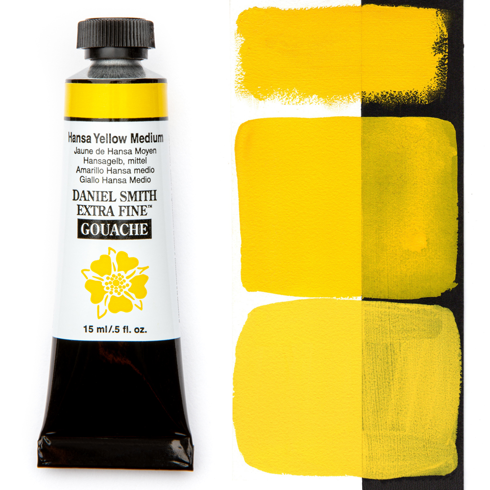 hansa yellow medium gouache