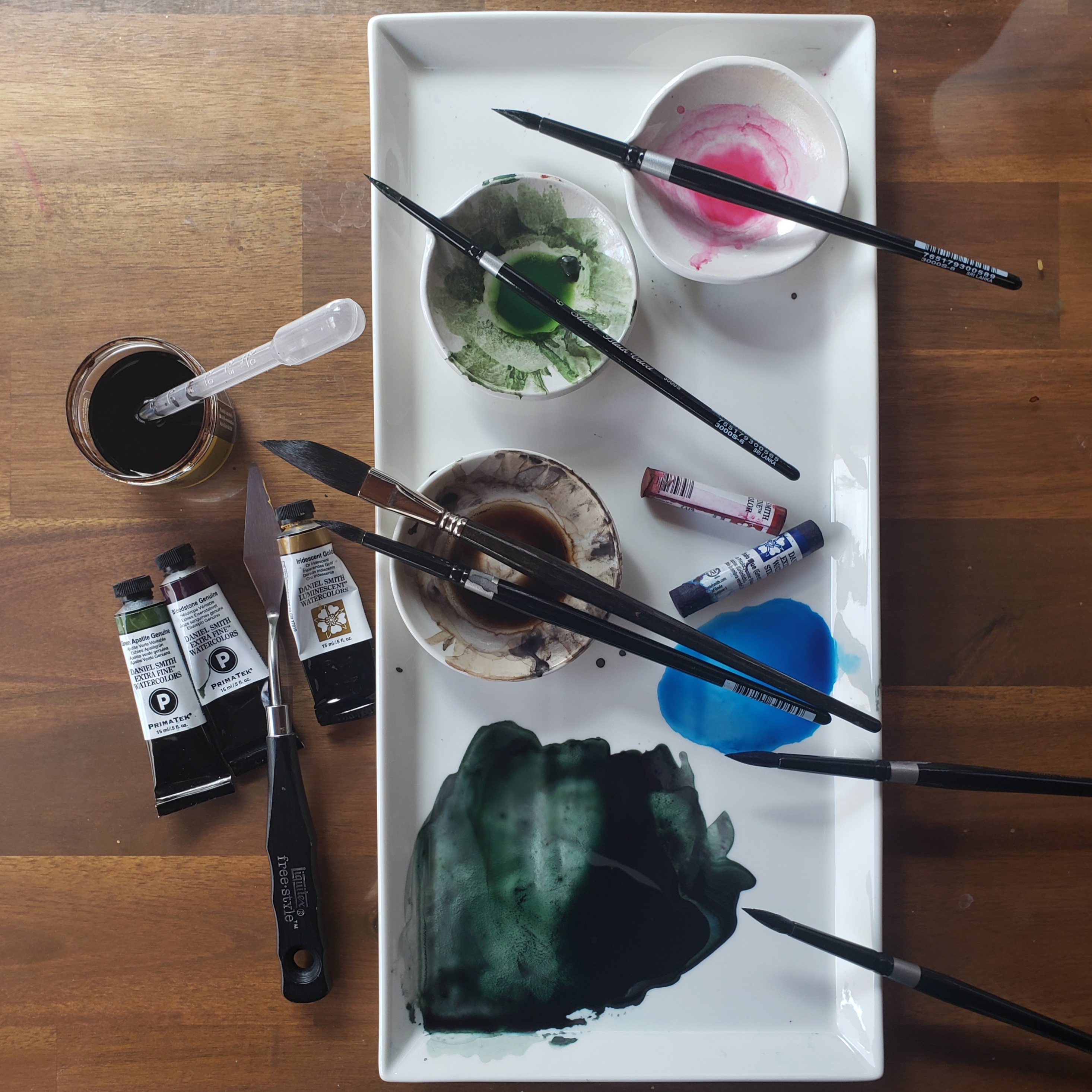 Heartfelt Abstract Florals with DANIEL SMITH Walnut Ink-8