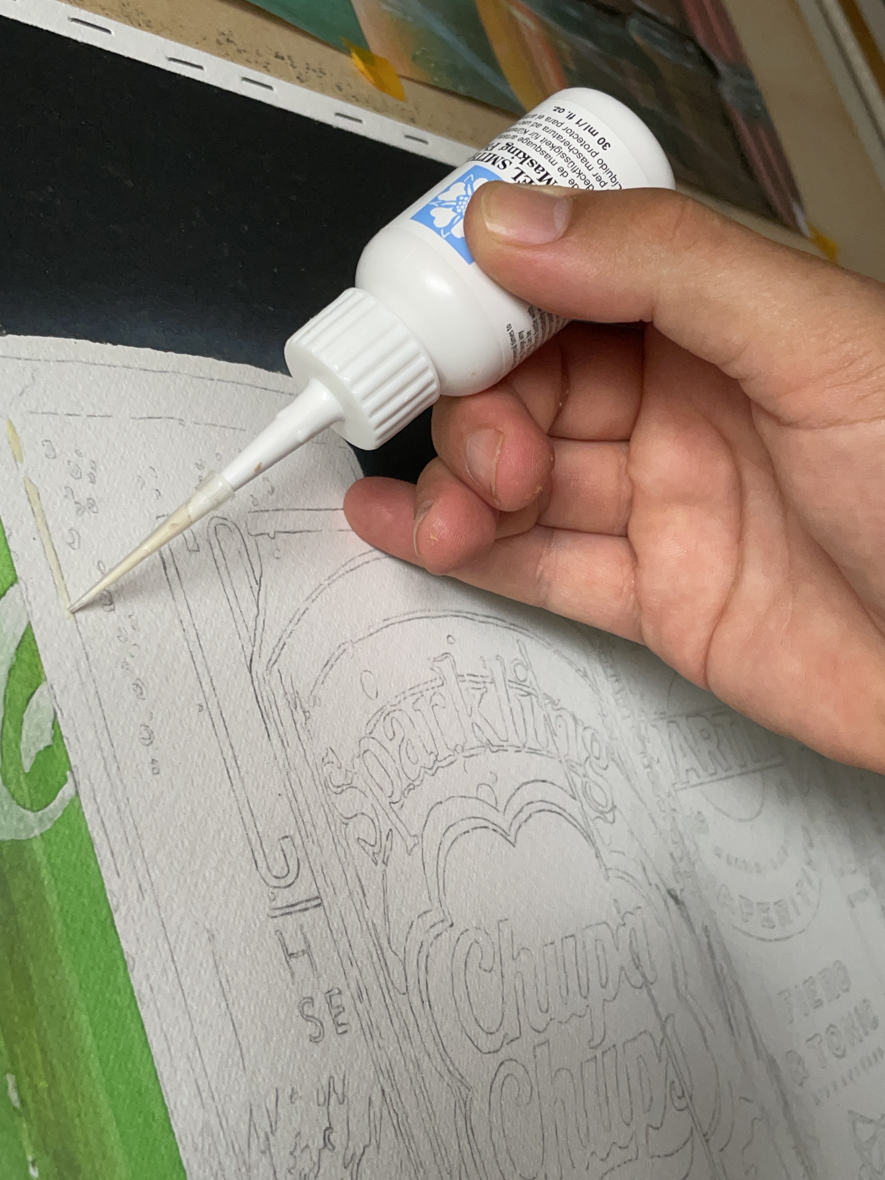 Preserve the Sparkle – How to Use DANIEL SMITH Masking Fluid for Crisp Clean Highlights-10