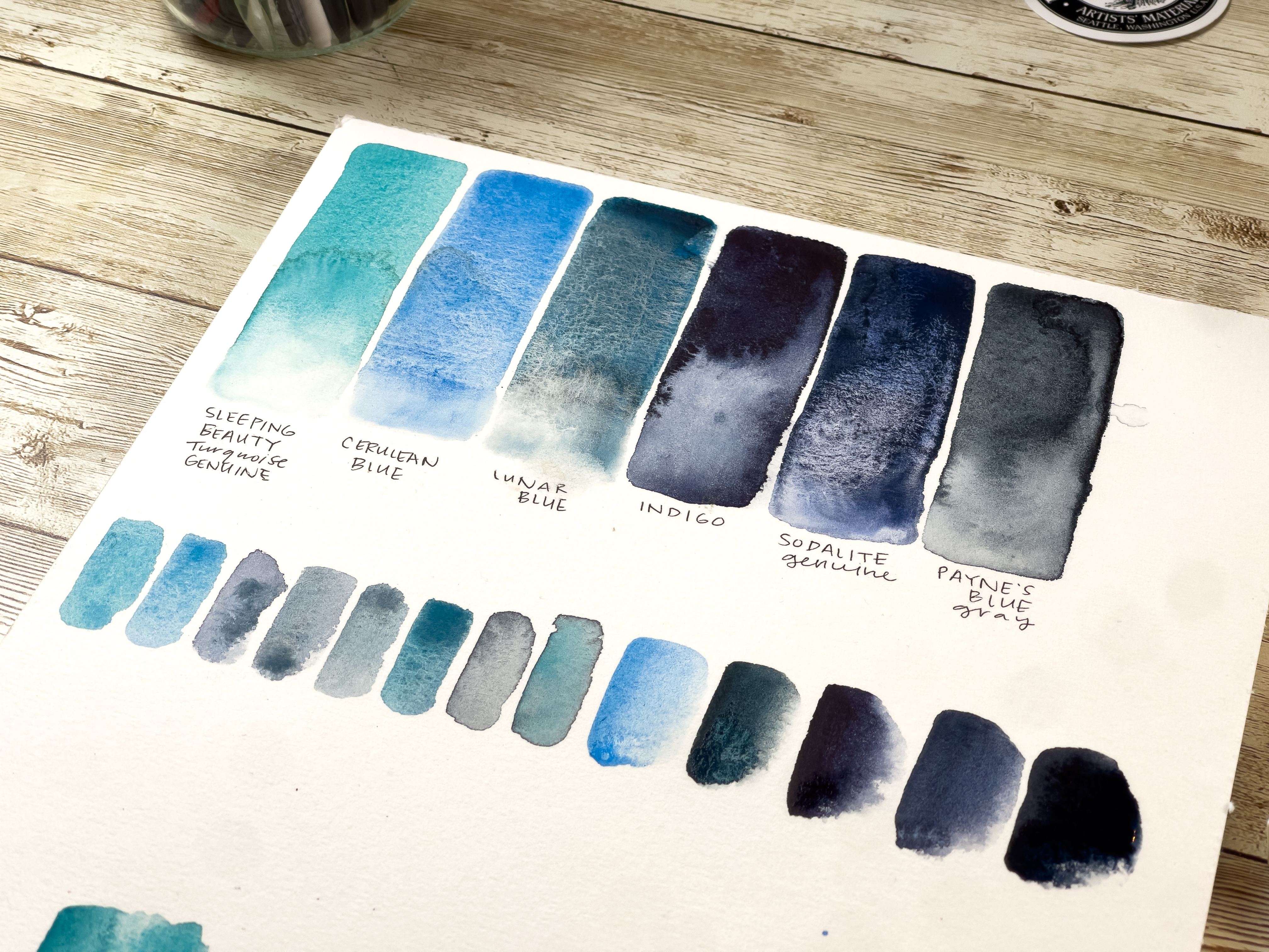 Blues, From Serene to Dramatic – The DANIEL SMITH Watercolor Half Pan Set-10