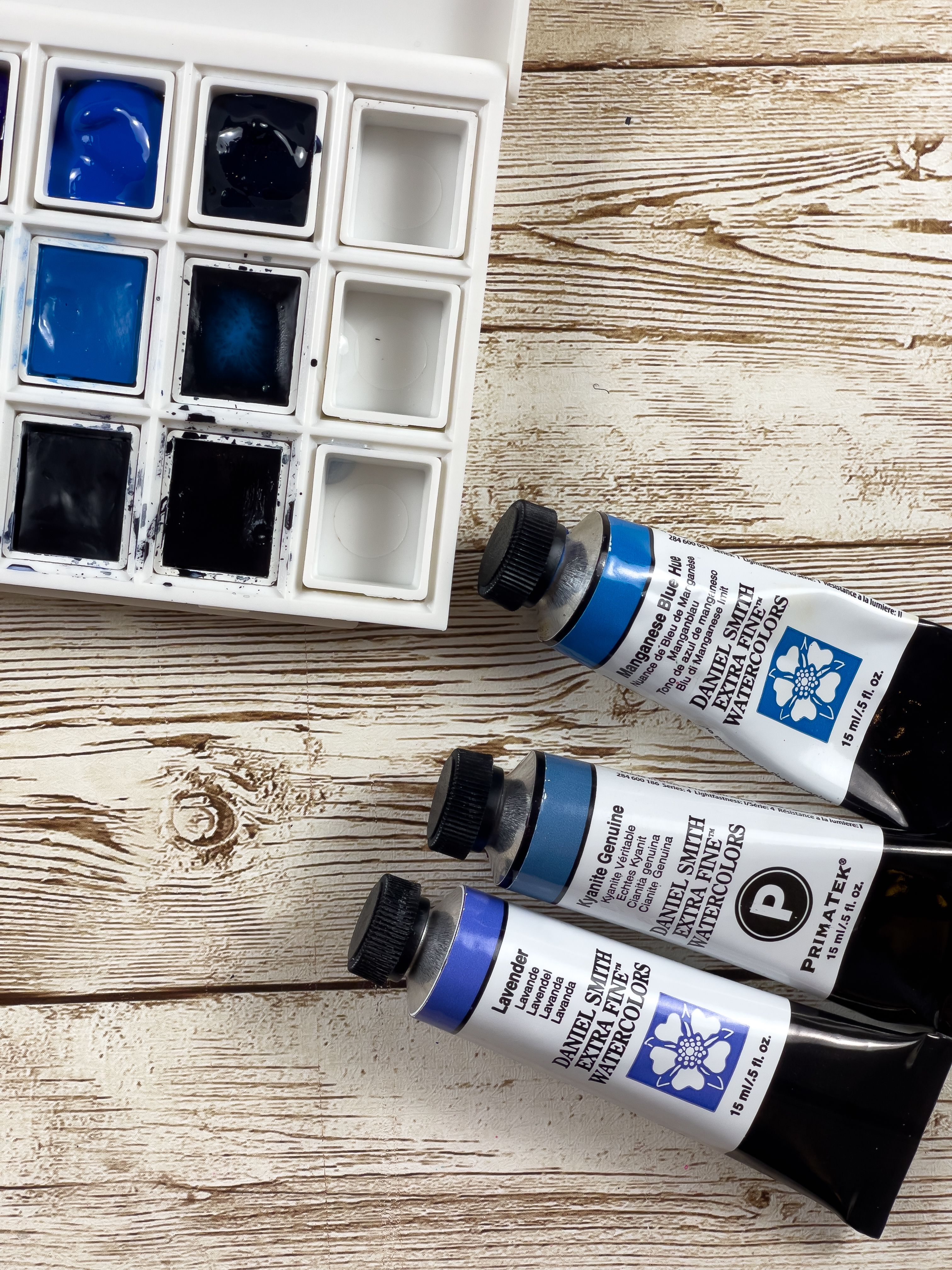 Blues, From Serene to Dramatic – The DANIEL SMITH Watercolor Half Pan Set-22