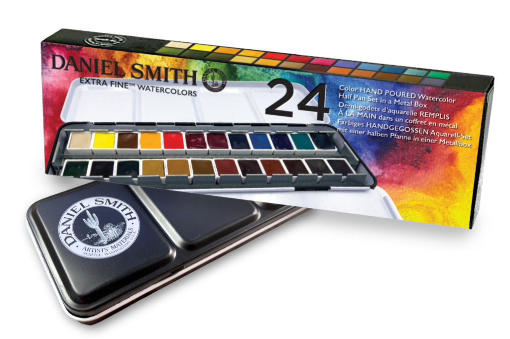 Watercolor Half Pan Set of 24 - DANIEL SMITH Artists' Materials