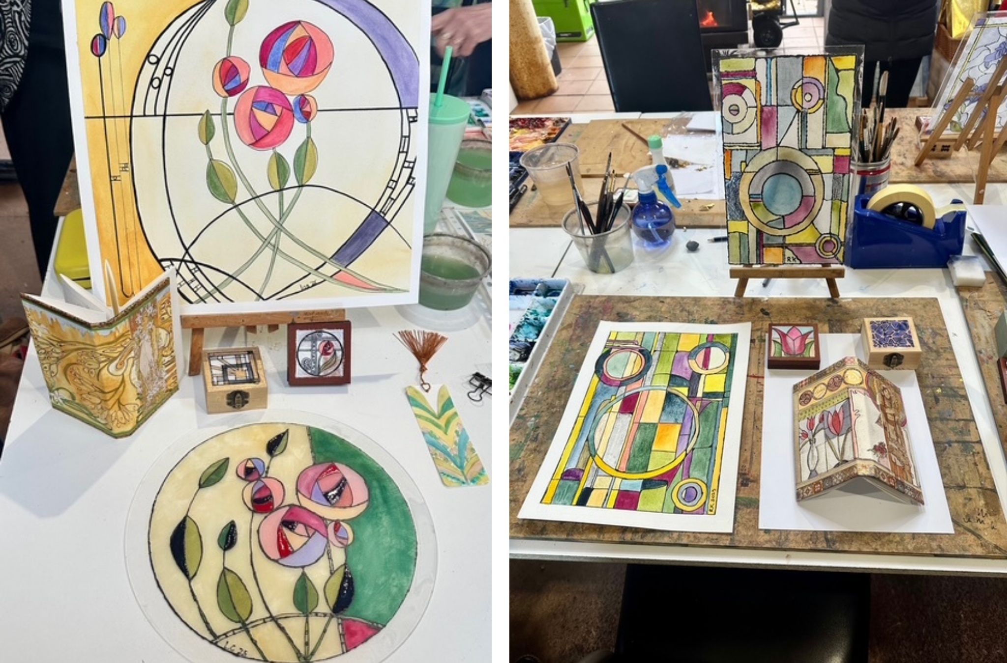 Art Deco Inspiration in Watercolour Exploring the Spirit of the 1920s-11