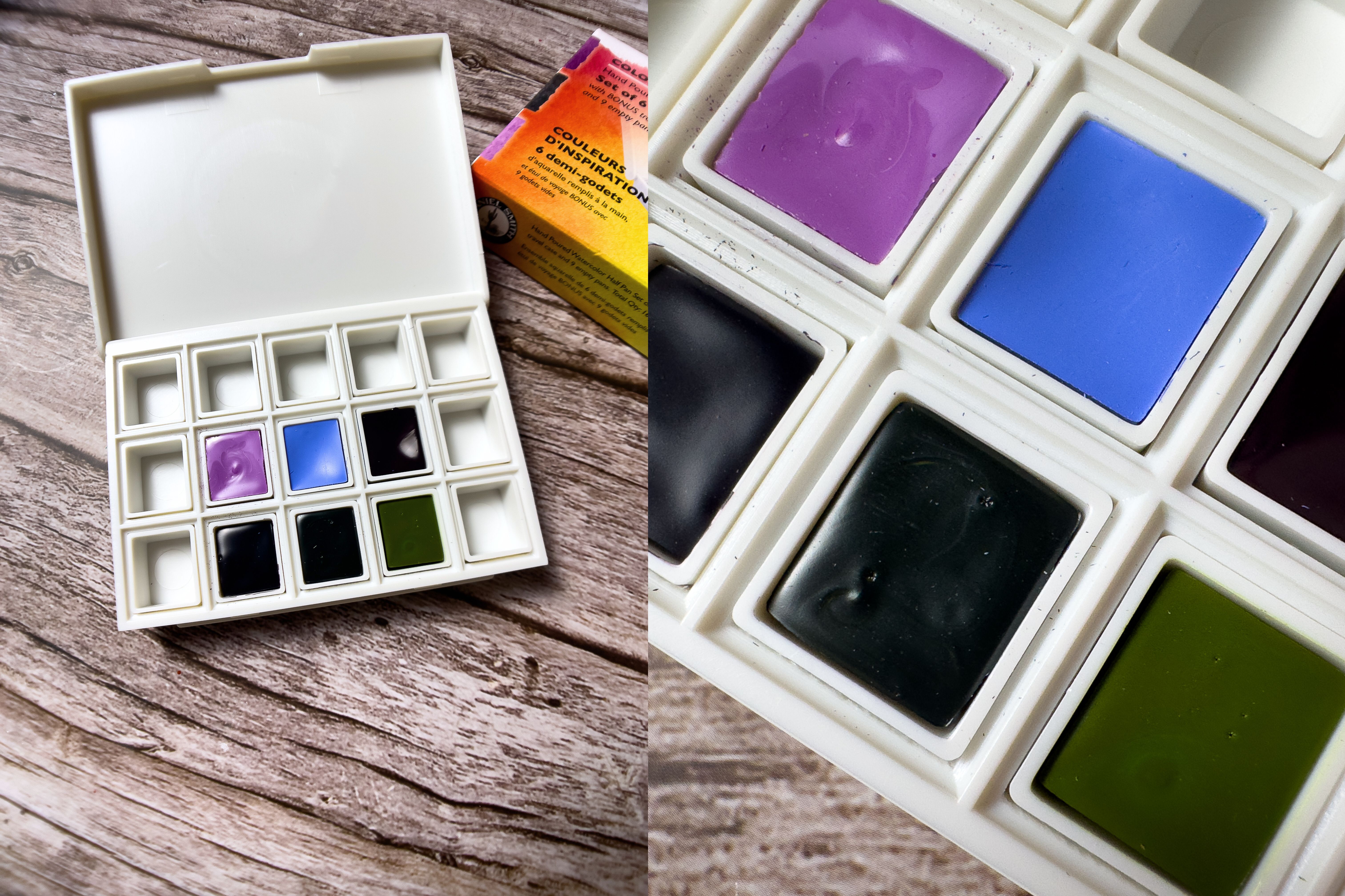 Magic and Intrigue! DANIEL SMITH Colors of Inspiration – Half Pan Set of 6  - DANIEL SMITH Artists' Materials, image size:6050x4032