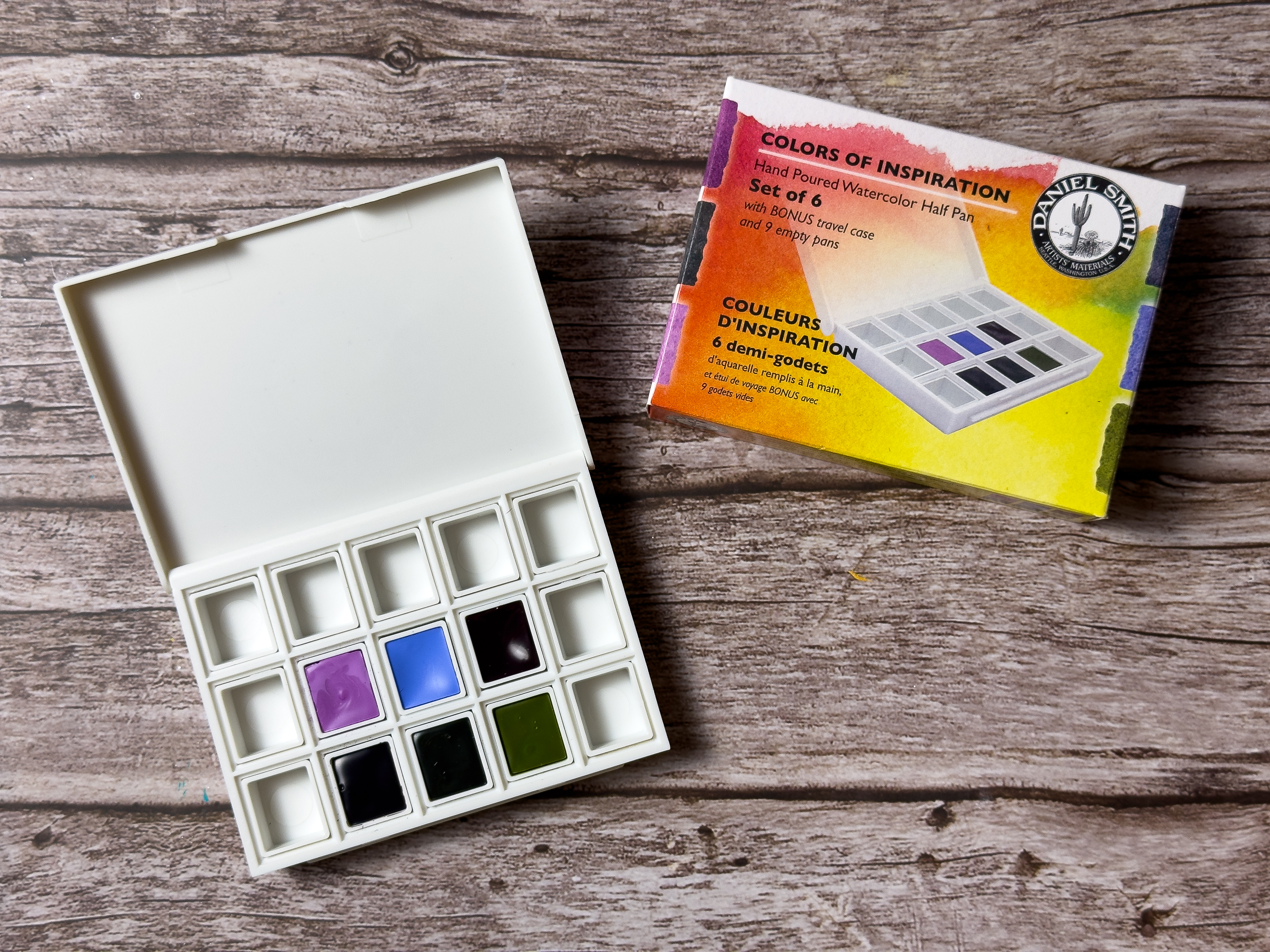 Magic and Intrigue! DANIEL SMITH Colors of Inspiration – Half Pan Set of 6  - DANIEL SMITH Artists' Materials, image size:4032x3024