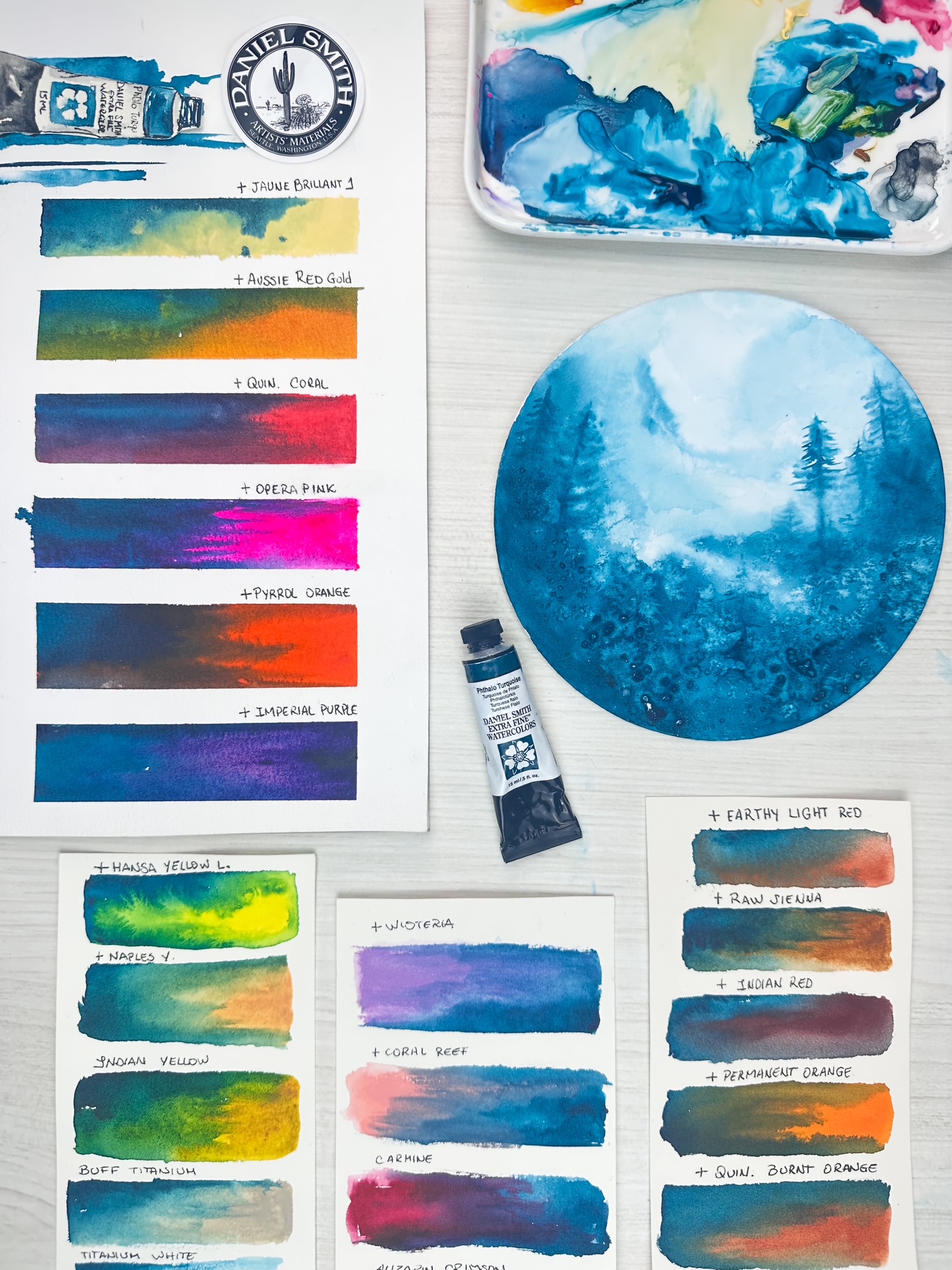 Phthalo Turquoise-A Watercolor Study by Marty Gómez-Silva-14