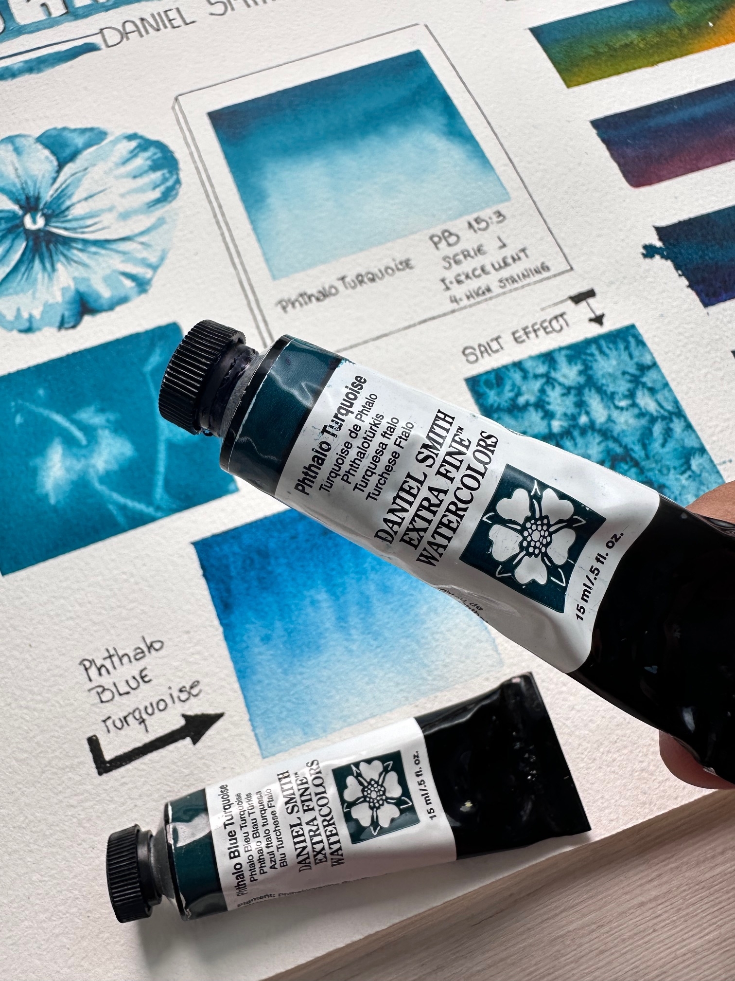 Phthalo Turquoise-A Watercolor Study by Marty Gómez-Silva-9