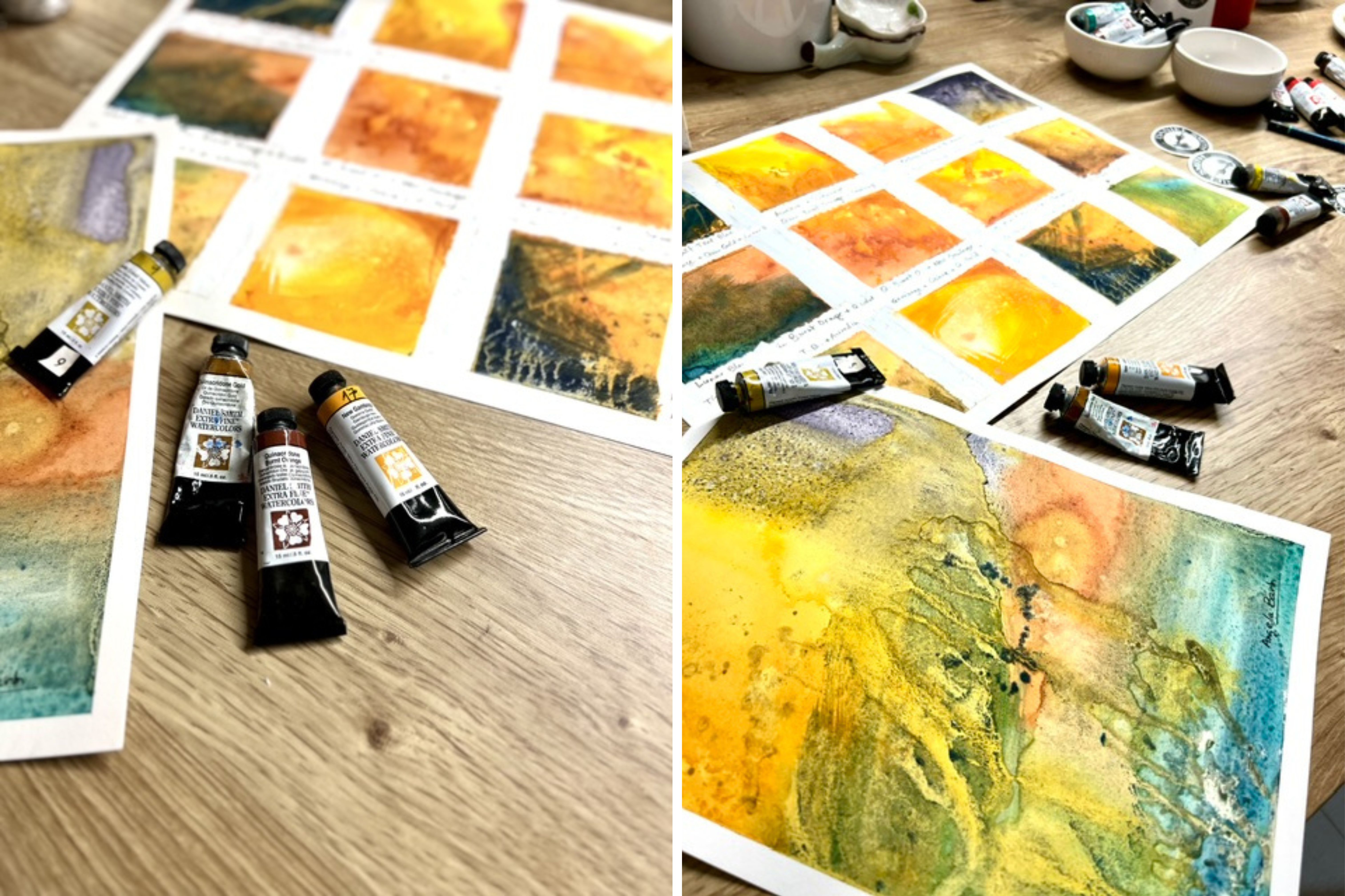 De eerste gele en aardse tinten in het DANIEL SMITH aquarelassortiment herontdekken - 6