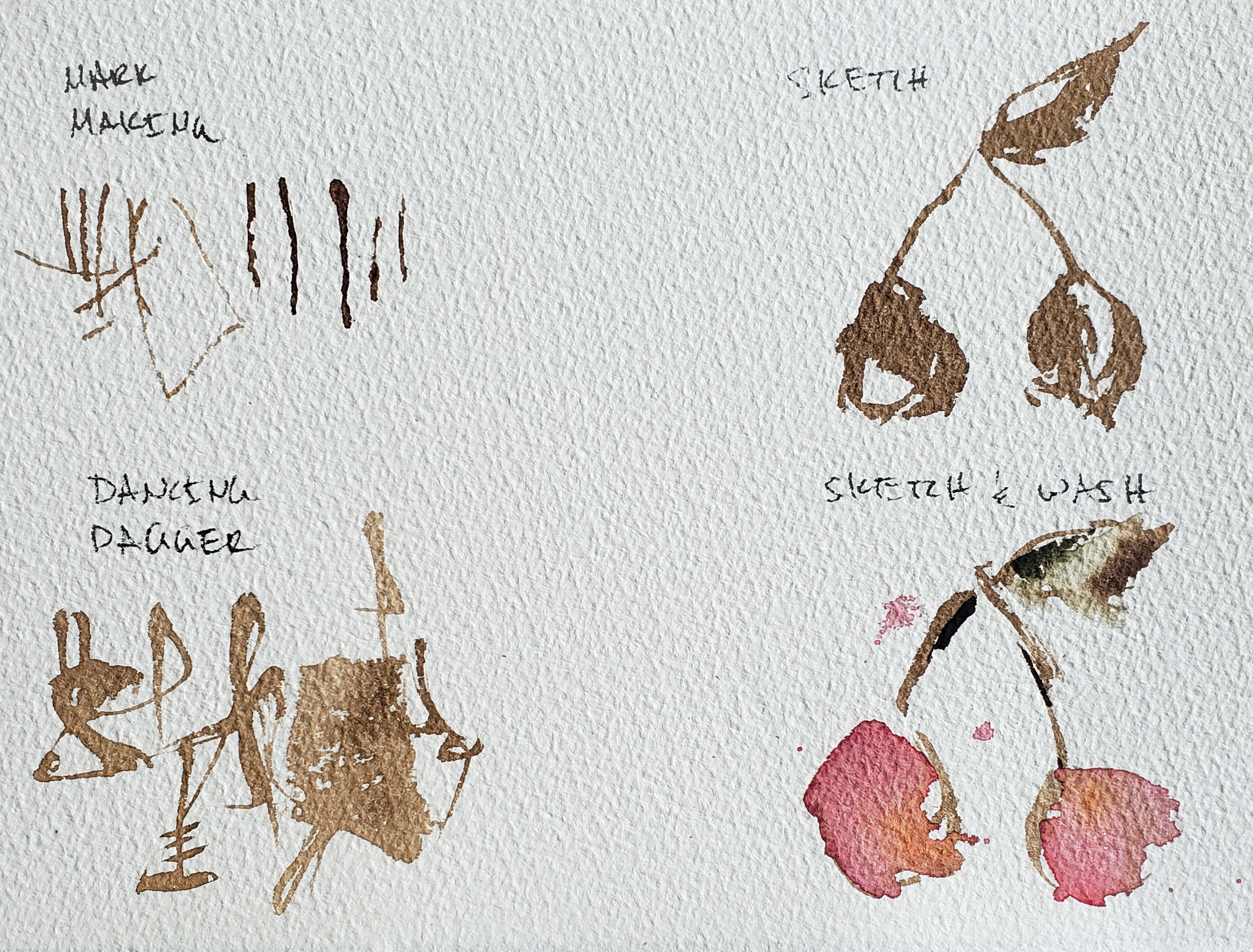 Ways to Use DANIEL SMITH Walnut Ink-7