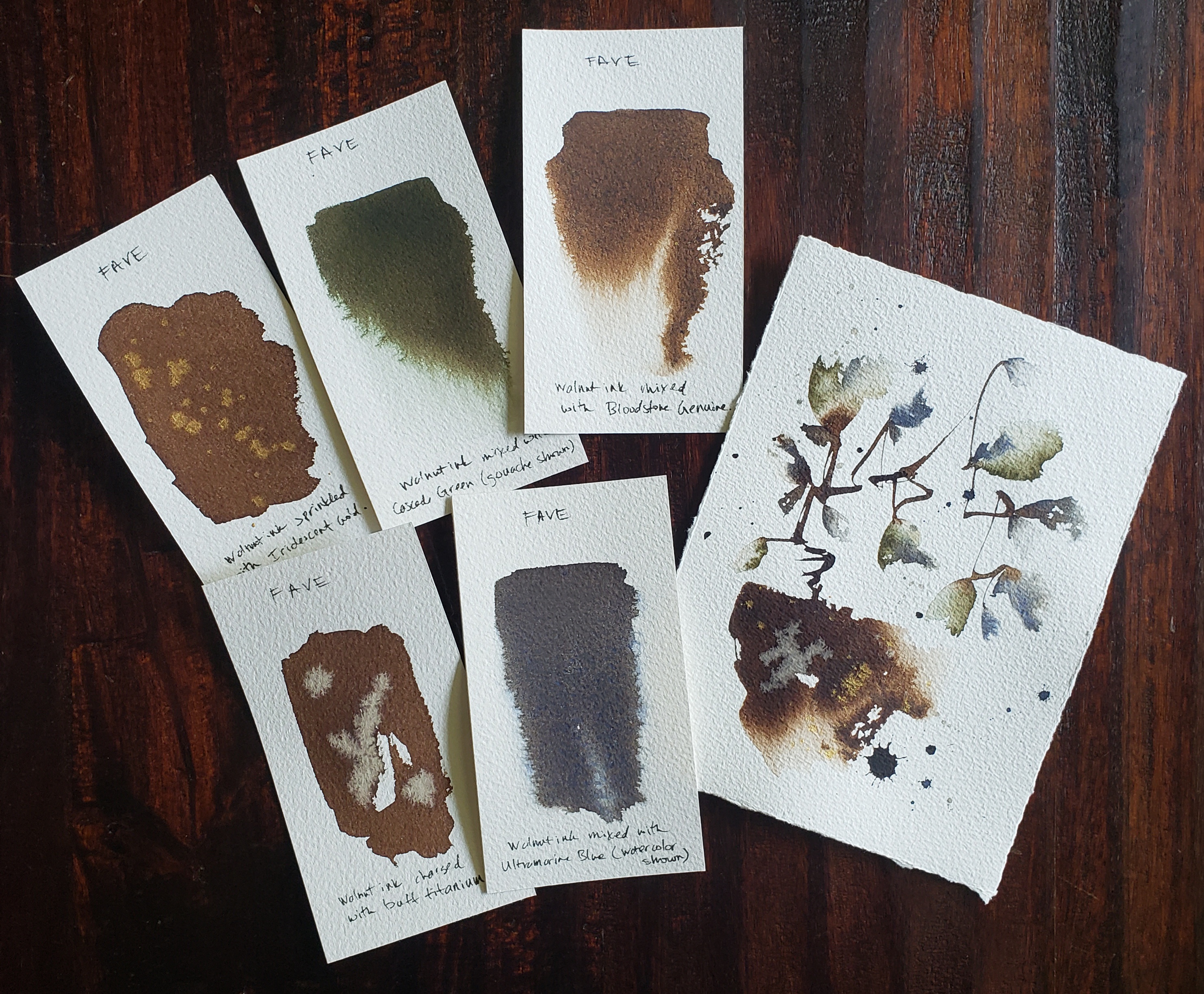 Ways to Use DANIEL SMITH Walnut Ink-8