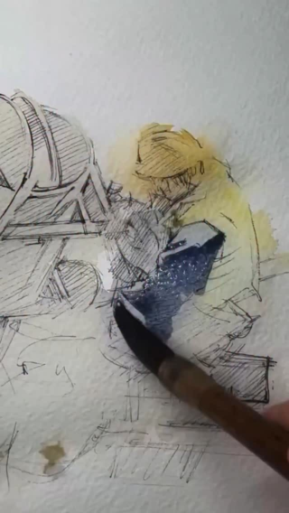 @karenmai.art  we always look forward to your beautiful soft layers and just how lovely you do color mixes.#repost @karenmai.art Back to sketching everyday scenes.☺️Watercolor on paper.#danielsmith #danielsmithartistsmaterials #danielsmithwatercolors #watercolors