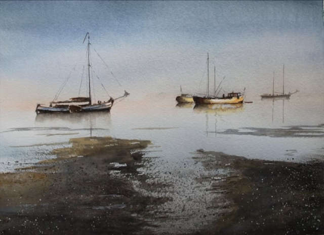 Congratulations 🎉🎉🎉 @janmin240 Repost from @janmin240•Happy news received that my work “ Stilness “ has been selected by juror Geoff Allen for the Plein Air member exhibition 2025 from the San Diego Watercolor Society, which also celebrates the 60 th Anniversary of the SDWS!!#danielsmith #danielsmithartistsmaterials #danielsmithwatercolors #watercolors