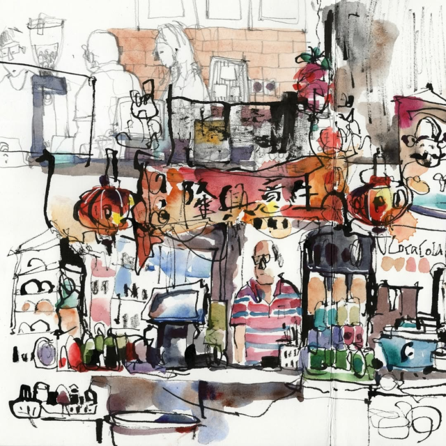 @paulwang_sg  what a great story telling through your fluid sketches and perfectly picked colors. Thanks for sharing and tagging us! Repost from @paulwang_sg•Hung out with the @weekend.sketchers this morning at KL coffeeshop at Geylang Lorong 27A. The old man in my sketch was observing us from behind the drinks stall while we were sketching. I bet he was watching the clock because at 11.30am, he turned grumpy and remarked that we should move the streets to sketch. At that point the coffeeshop wasn’t even half full. We also pointed to all the drinks we ordered and highlighted our desire to order our lunch at the coffeeshop. He stopped harassing us after we put our foot down and I managed to finish my sketch!! 🤩😆 #danielsmith #danielsmithartistsmaterials #danielsmithwatercolors #sketchbook #sketching #urbansketcher #drawing #watercolour #watercolor_art #watercolors #watercoloursketch #singaporefood