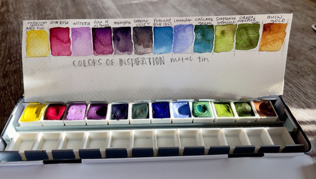 A Closer Look at DANIEL SMITH’s “Colors of Inspiration” Watercolor Half Pan Set of 12 in a Metal Box Learn more - visit https://danielsmith.com/tutorials/extra-fine-watercolors/a-closer-look-at-daniel-smiths-colors-of-inspiration-watercolor-half-pan-set-of-12-in-a-metal-box/#danielsmith #danielsmithartistsmaterials #danielsmithwatercolors #watercolor