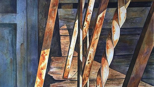 From DANIEL SMITH Archives!Rusty things hold a certain melancholy — traces of an earlier age, made beautiful again through contrast, light, and time.Learn how to paint rusty surfaces with Brand Ambassador George Politis @georgepolitis_aws_ri Blog link in bio or visit https://danielsmith.com/tutorials/beauty-in-rusty-things/#danielsmith #danielsmithartistsmaterials #danielsmithwatercolors