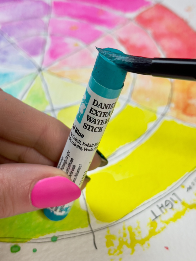 What is your favorite way of holding / using the watercolor sticks? Show us 😊 We’d love to see.#danielsmith #danielsmithwatercolorsricks #danielsmitbartistsmaterials #danielsmithwatercolors